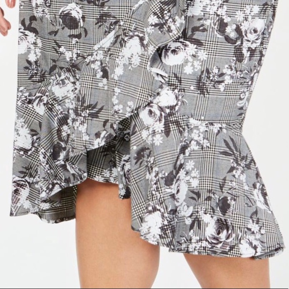 💜NWT RACHEL ROY Gray Asymmetrical Ruffle Sk… - Picture 5 of 9
